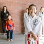 kids in a karate class